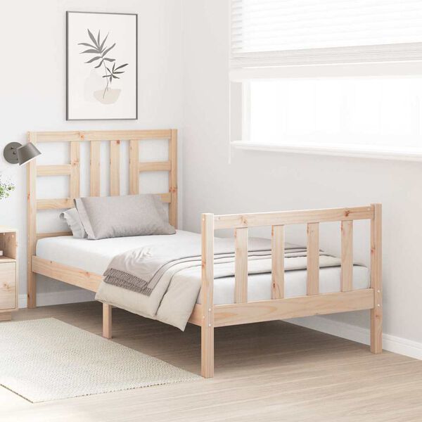 vidaXL Bedframe zonder matras massief grenenhout 90x200 cm