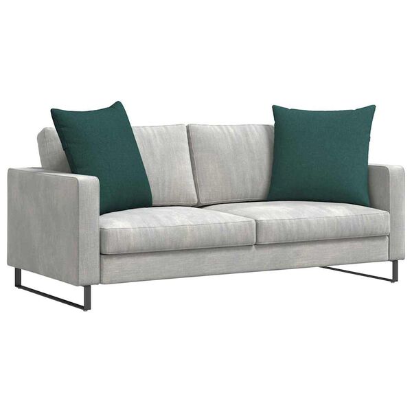 vidaXL Sofa Kussens 2 pcs Donkergroen 60 x 60 cm Stof