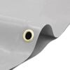 vidaXL Dekzeil 650 g/m&sup2; 5x7 m grijs