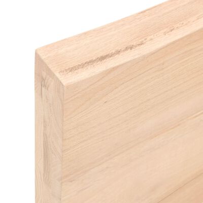 vidaXL Tafelblad 60x60x(2-6) cm onbehandeld massief eikenhout