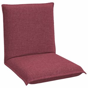 vidaXL Verstelbare vlo stoelen Wijnrood Stof