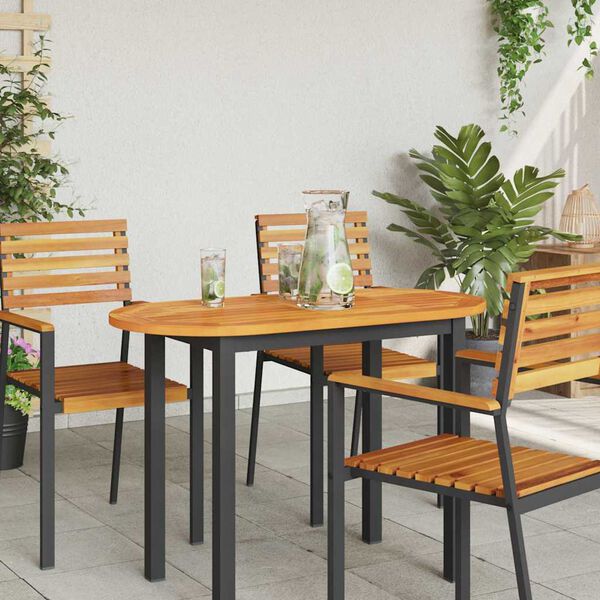 vidaXL Tafelblad Olie naturel 100 x 50 x 2 cm Massief Acaciahout