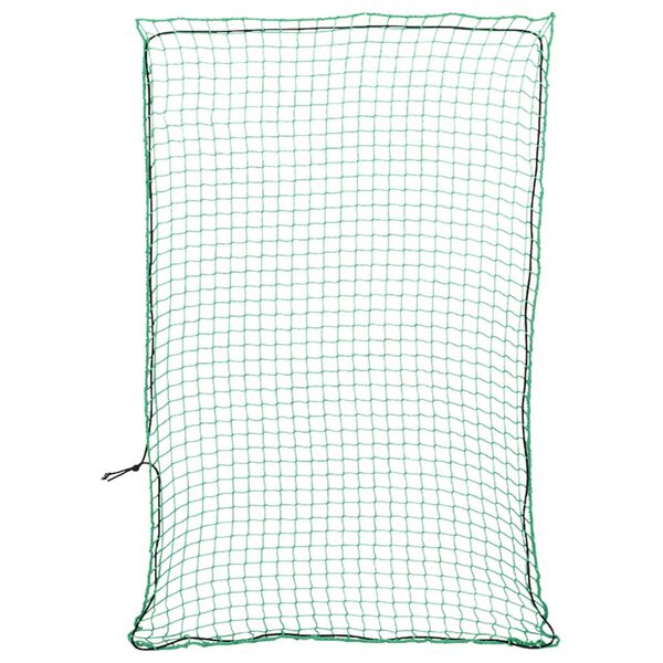 vidaXL Aanhangwagennet elastisch touw 3,5x2,5 m polypropeen groen