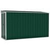 vidaXL Tuinschuur wandmontage 118x288x178 cm staal groen