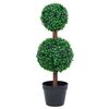 vidaXL Kunstplant met pot buxus bolvorming 60 cm groen