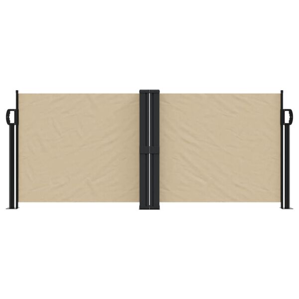 vidaXL Windscherm uittrekbaar 100x600 cm beige