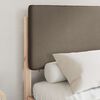 vidaXL Bedframe met Gevoerd Hoofdgedeelte Taupe 120 x 190 cm
