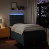 vidaXL Boxspring met matras stof blauw 120x200 cm
