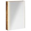 vidaXL Badkamer spiegelkast Gerookt eiken 43 x 11,5 x 60,5 cm