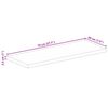 vidaXL Tafelblad rechthoekig 70x20x2,5 cm massief mangohout