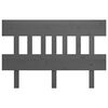 vidaXL Hoofdbord 143,5x3x81 cm massief grenenhout grijs