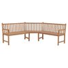 vidaXL Tuinhoekbank 185x185x90 cm massief teakhout