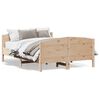 vidaXL Bedframe zonder matras massief grenenhout 135x190 cm