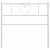 vidaXL Vervangend hoofdbord 90 cm metaal wit