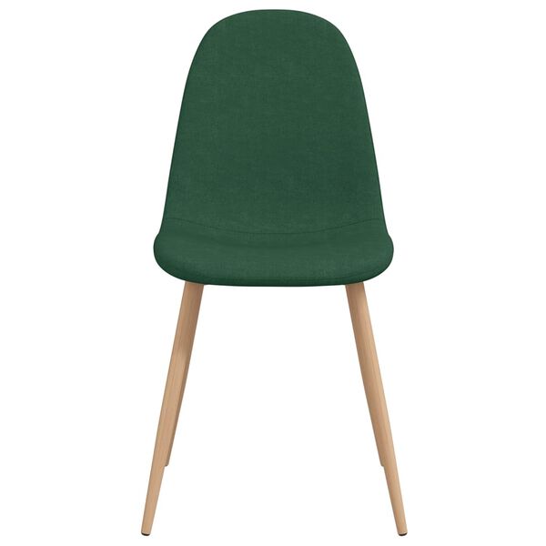 vidaXL Eetkamerstoelen 2 st stof groen