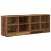 vidaXL Bed kast met plank 2 st Oud hout 66 x 33 x 48 cm Bewerkt hout