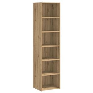 vidaXL Dressoir Artisanaal eiken 45 x 41 x 185 cm Bewerkt hout