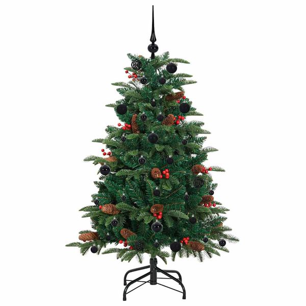vidaXL Kunstkerstboom Groen 150 cm PVC en Metaal en Plastic