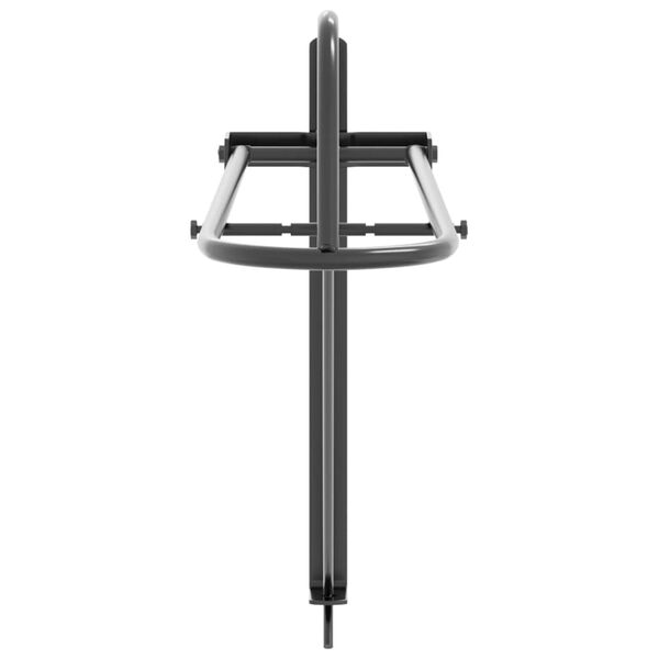 vidaXL Zadelrek inklapbaar wandgemonteerd ijzer zwart