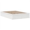 vidaXL Bedframe zonder matras massief grenenhout wit 140x190 cm
