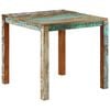 vidaXL Eettafel 82x80x76 cm massief gerecycled hout