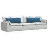 vidaXL Sofa Kussens 2 stuks Blauw 120 x 40 cm Cordstof