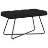 vidaXL Bank met knoopverstelling Zwart 80 x 40 x 46 cm Stof