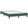 vidaXL Boxspring met matras fluweel donkergroen 120x210 cm
