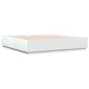vidaXL Bedframe met LED-verlichting bewerkt hout wit 200x200 cm