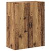 vidaXL Hoge kast Oud hout 69,5 x 34 x 180 cm Bewerkt hout