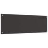 vidaXL Keuken Achterwand Donkergrijs 120 x 40 x 0,6 cm gehard glas