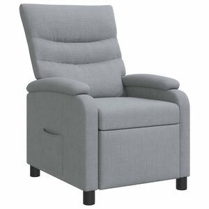 vidaXL Relaxfauteuil Lichtgrijs Stof