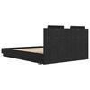vidaXL Bedframe met Hoofdeinde Zwart Eiken 120 x 200 cm Bewerkt hout