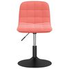 vidaXL Eetkamerstoel draaibaar fluweel roze