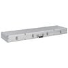 vidaXL Wapenkoffer 134x35x12 cm aluminium zilverkleurig