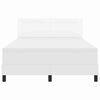 vidaXL Boxspringbed met matras Wit 140 x 190 cm Kunstleer