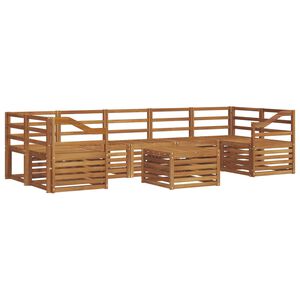 vidaXL Sofa-Sets 8 pcs Naturel Massief Acaciahout