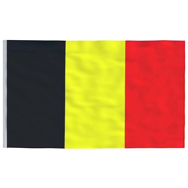 vidaXL Vlag met vlaggenmast Belgi&euml; 5,5 m aluminium