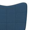 vidaXL Relaxstoel stof blauw