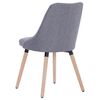 vidaXL Eetkamerstoelen 2 st stof lichtgrijs