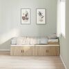 vidaXL Bedframe met lade Sonoma Eiken 90 x 200 cm Bewerkt hout