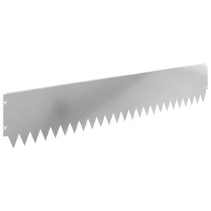 vidaXL Gazonrand 30 st 103 x 20 cm Staal zilver