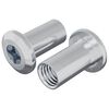 vidaXL Slotmoer 2 st Nikkel M6 x 15 mm Staal