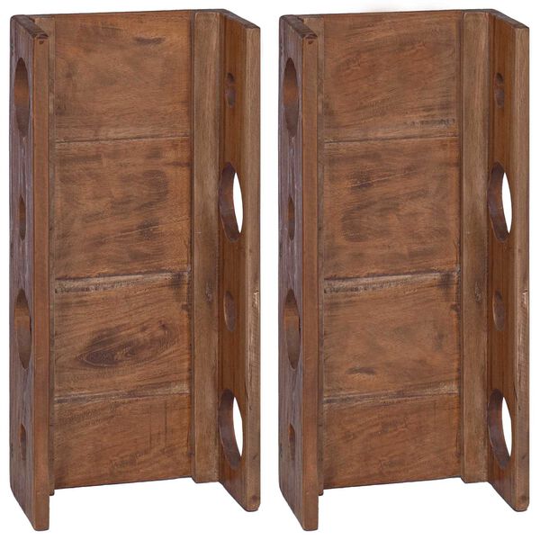 vidaXL Rek Bruin 24 x 13 x 54 cm Massief Mahoniehout