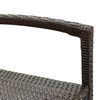 vidaXL Barkrukken 2 st poly rattan bruin