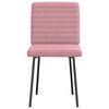 vidaXL Eetkamerstoelen 4 st fluweel roze