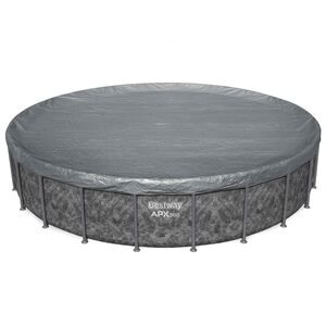 Bestway Zwembadcover &Oslash;6,10 m Rond Polyester Grijs