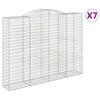 vidaXL Schanskorven 7 st gewelfd 300x50x220/240 cm ijzer