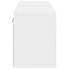 vidaXL TV-wandkast 2 pcs Wit 59,5 x 31 x 40 cm Bewerkt hout