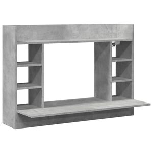 vidaXL Wandbureau 105x48x75 cm bewerkt hout betongrijs